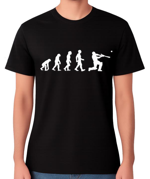 Cricket Evolution Funny Sports Graphic Unisex T-Shirt Tee S разноцветный