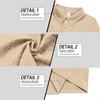 European Style Textured Jacquard Long Sleeve Polo Shirt for Men