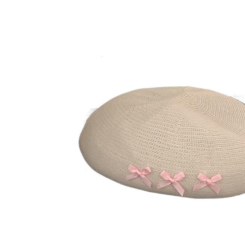 Cute Octagonal Hat Thin Newsboy Cap Personality Painter Hat  Four Seasons