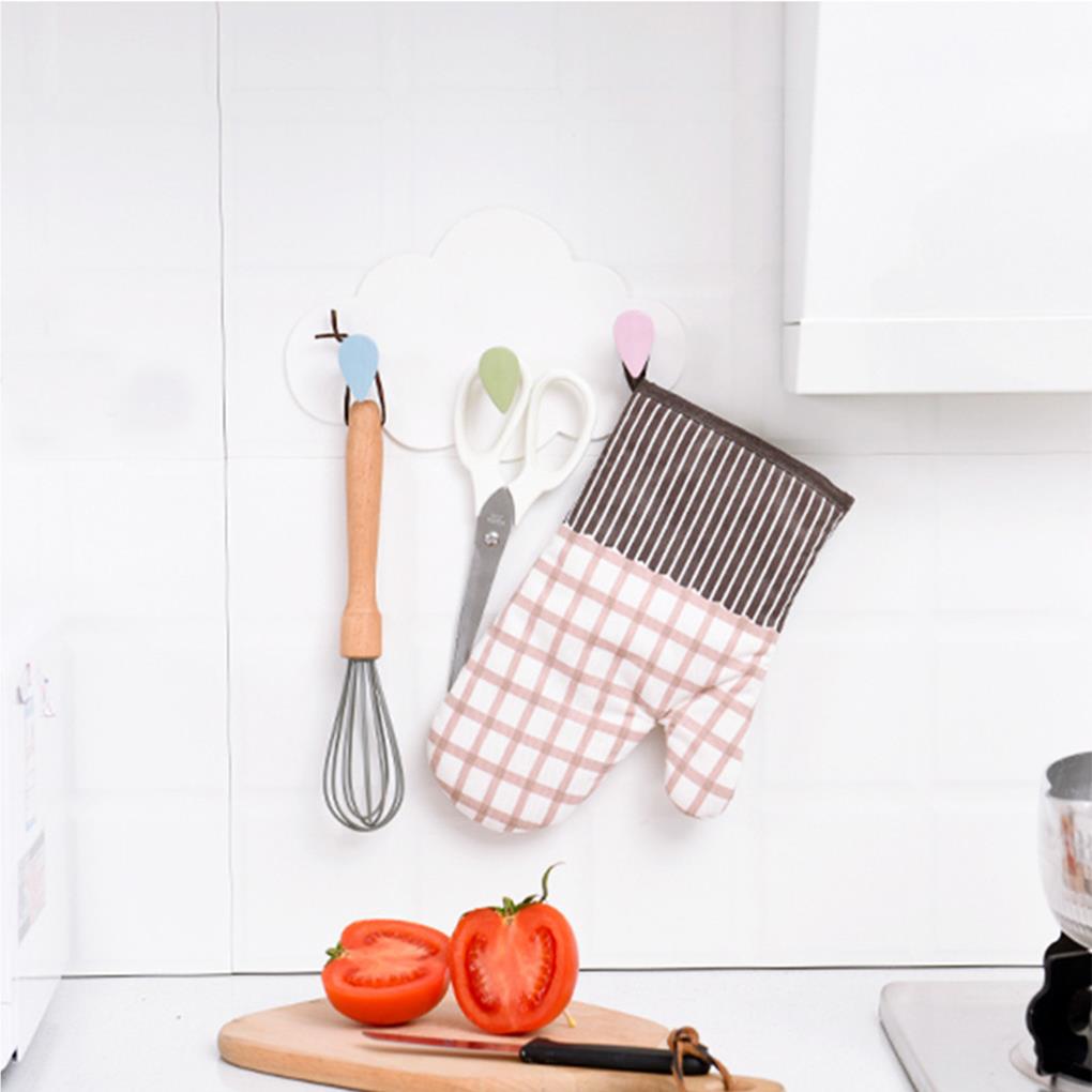 Hooks Cloud Seamless Dish Drying Hanging Multi-Purpose Self-adhesive No Drilling ple Style Kitchen Supplies Accessories