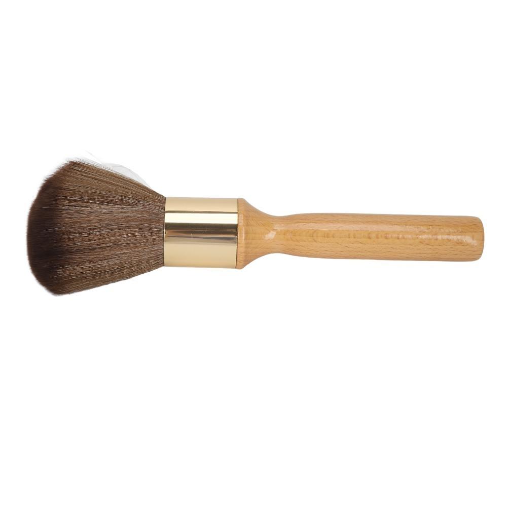 Beech Wood Broken Hair Brush Ergonomic Handle Barber Neck Duster Neck Duster Brush Barber Use