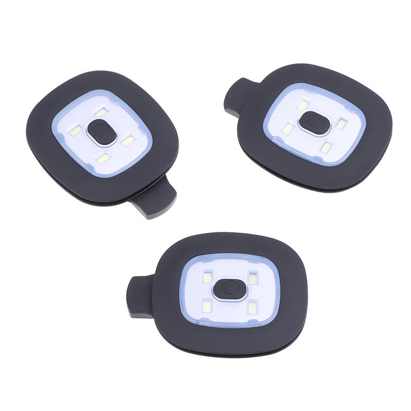 1/2/4Pcs Usb Rechargeable Light For Led Hat Replaceable Headlamp Cap Diy Hat Light For Outdoor Cycling