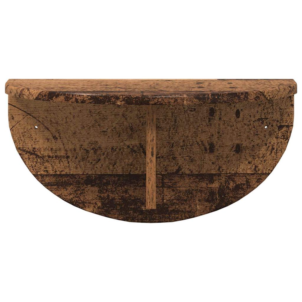 Wall Mounted Shelf in Vintage Wood Look 48 x 24 x 24 cm Engineered Wood