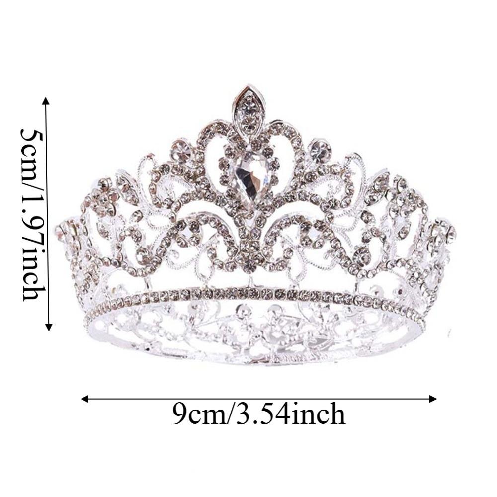 Shiny Queen Tiara Crown Vintage Ancient Greece Tiara Baroque Crown  Hair Jewelry Accessories