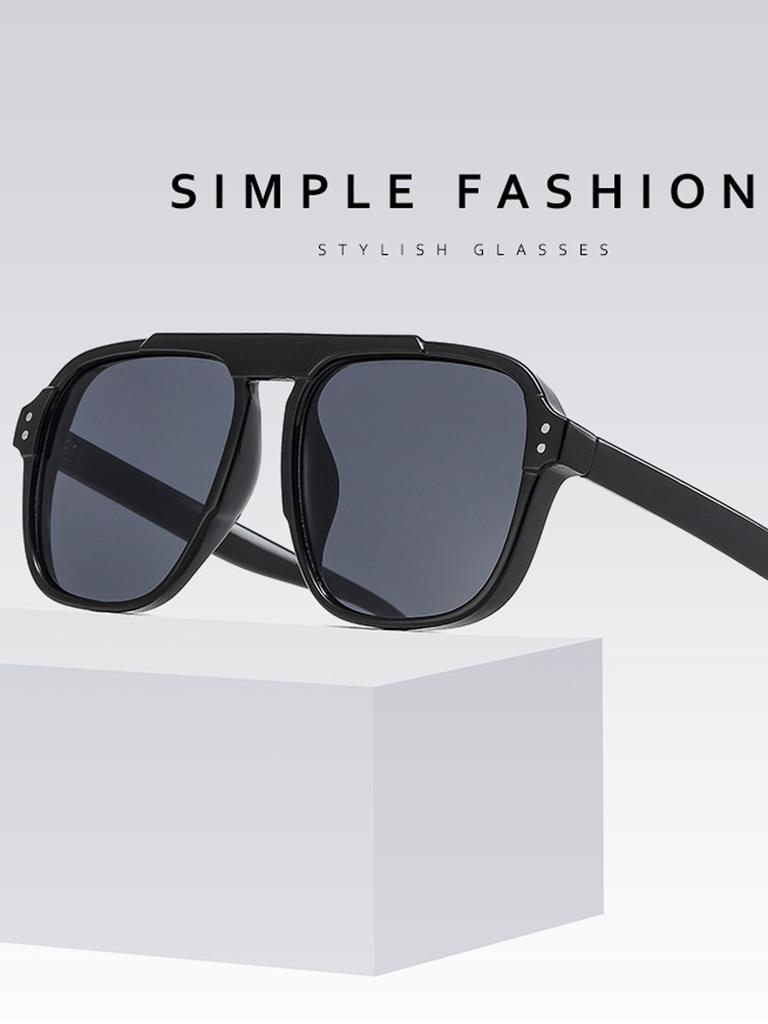 Candy Color Oversized INS Sunglasses for Women Fashion Vintage Men Square Trend Brand Design Shade Eyewear