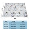 The Snowman And The Snowdog Knitted Blankets Cartoon Fairy Fuzzy Throw Blankets Bedding Printed Soft Warm Multifunction Quilt