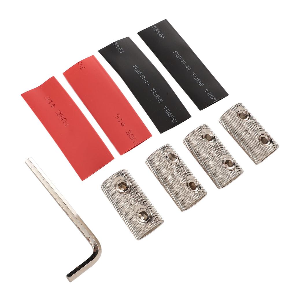 4PCS Wire Splice Coupler Insulated Brass Excellent Conductivity Strong Sealing for Amplifier Truck