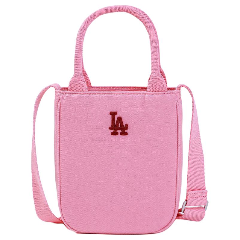 New MLB Polyester Handbag, Shoulder Bag, Crossbody Bag Unisex Dark Pink 3ACRS104N-07PKD