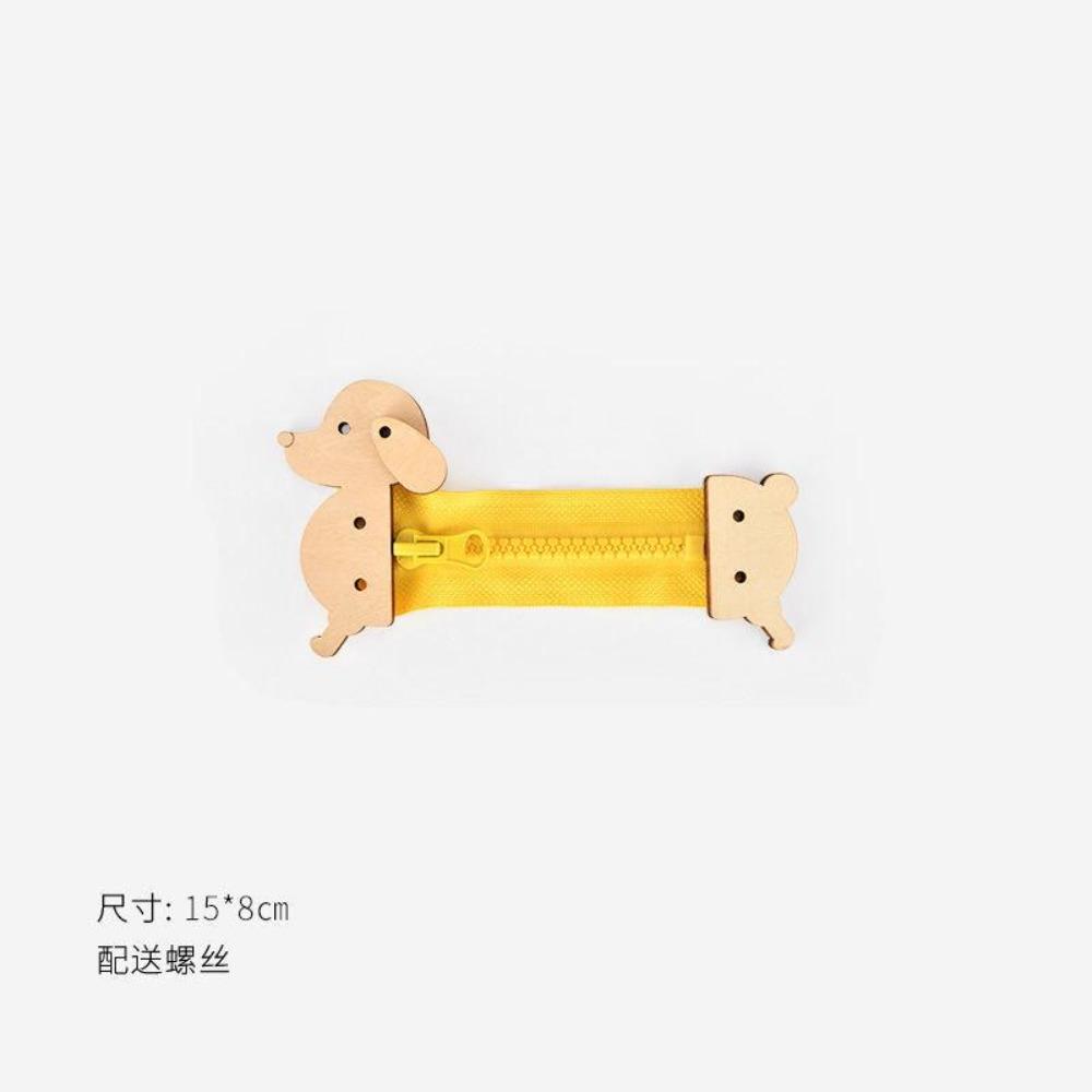 DIY Montessori Busy Board Wooden Toy Accessory animal Hourglas Alarm Clock Mirror Educational Unlock Sensory Toy Educational Toy