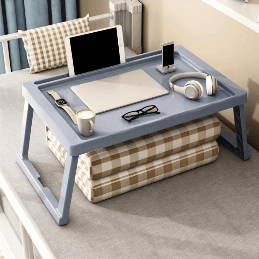 No-Installation Folding Bed Table Non-slip Portable Lap Table Simple Small Laptop Desk Bedroom Use