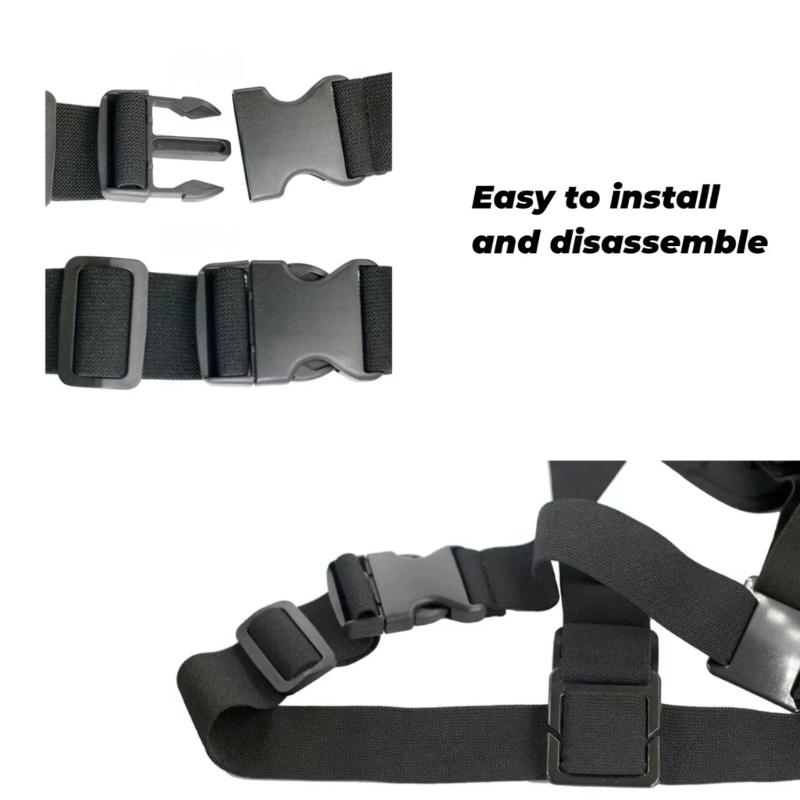 Universal Chest Mount Shoulder Strap Adapter Offering 360 Degree Rotation For Various Sports Camera Models