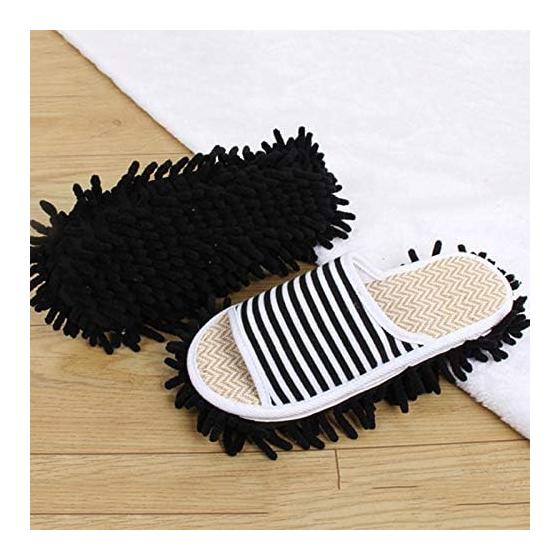 Cleaning Slippers, Wearable Mop, Washable, Just Wear Them and Walk Around, Ultra-fine Fibers, Convenient Cleaning Goods, No Strain On the Lower Back,