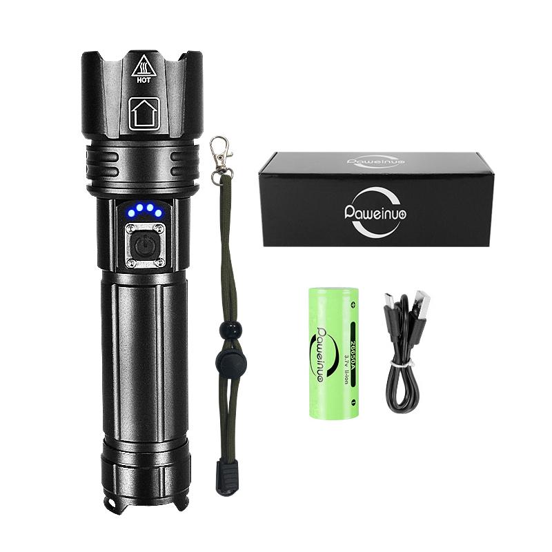 Ultra Powerful XHP360 LED Flashlight Rechargeable Torch Tactical Lantern Outdoor Waterproof Fishing Flashlight With Mobile Power