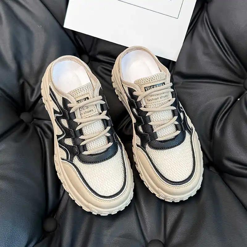 Fashion Flat-heeled Ecoleather Women's Luxury Flat Training Sneakers Woman Sport Shoes Women White Tenya Sapateneis Boty Jogging