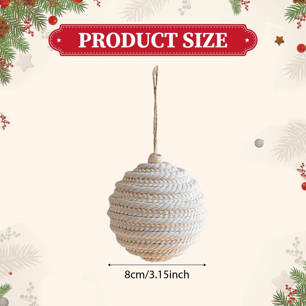 Christmas Ball Ornament Pendant Decor Boho Hanging Xmas for Home Birthday