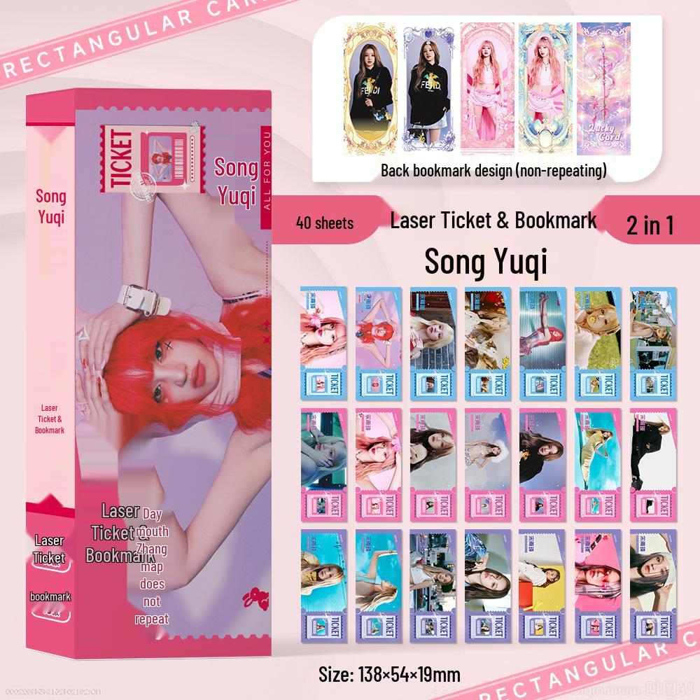 Ju Jingyi, Bai Lu, Jang Wonyoung, Zhao Lusi, Fan Chengcheng, Cheng Yi, Zhou Shen: Laser-Cut Bookmark and Small Card Collection