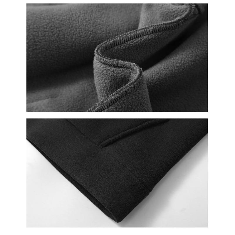 Thickened Polar Fleece Jacket Men's Fat Hooded Plus Fat To Increase Warmth Fleece Jacket Large Size
