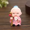 New Year Mascot Car Ornament Cute Little Buddha Guanyin Land Father-In-Law God Of Wealth Lotus Base Resin Ornament For Home