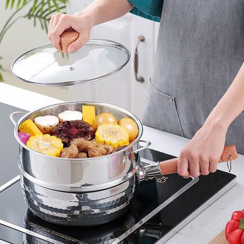 ZISIZ 14CM Aluminum Steamer Basket with Handles