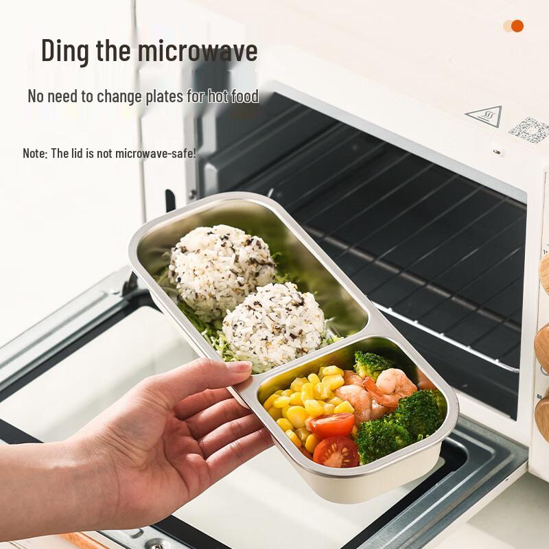 304 Stainless Steel Divided Lunch Box