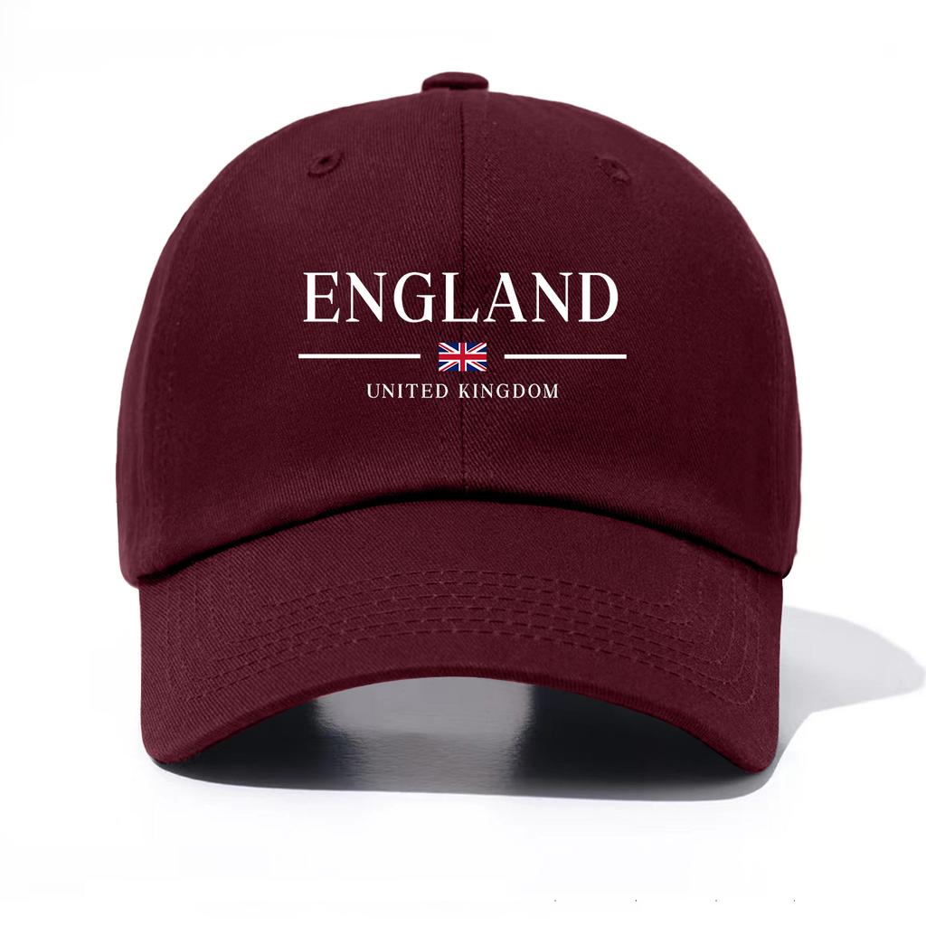 1 Stück Baseballkappe mit England-Print für Erwachsene, Minimalistischer Retro-Stil, Lässig, Weich, Verstellbar, Dad Hat, Perfekt als Geschenk