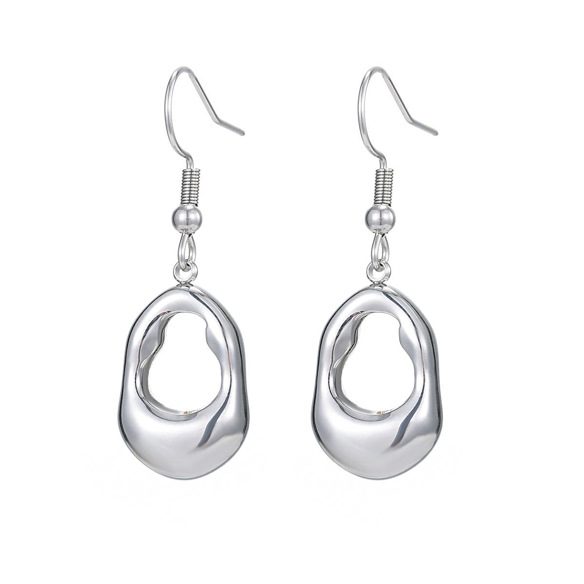 

Комплект из 3D-сережек из нержавеющей стали в форме тыквы, унисекс-уличные украшения, дизайн в виде капли воды