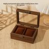 Retro Spot Wooden Watch Storage Display Box Black Walnut Collection Box Household 2-digit 4-digit Jewelry Storage Box