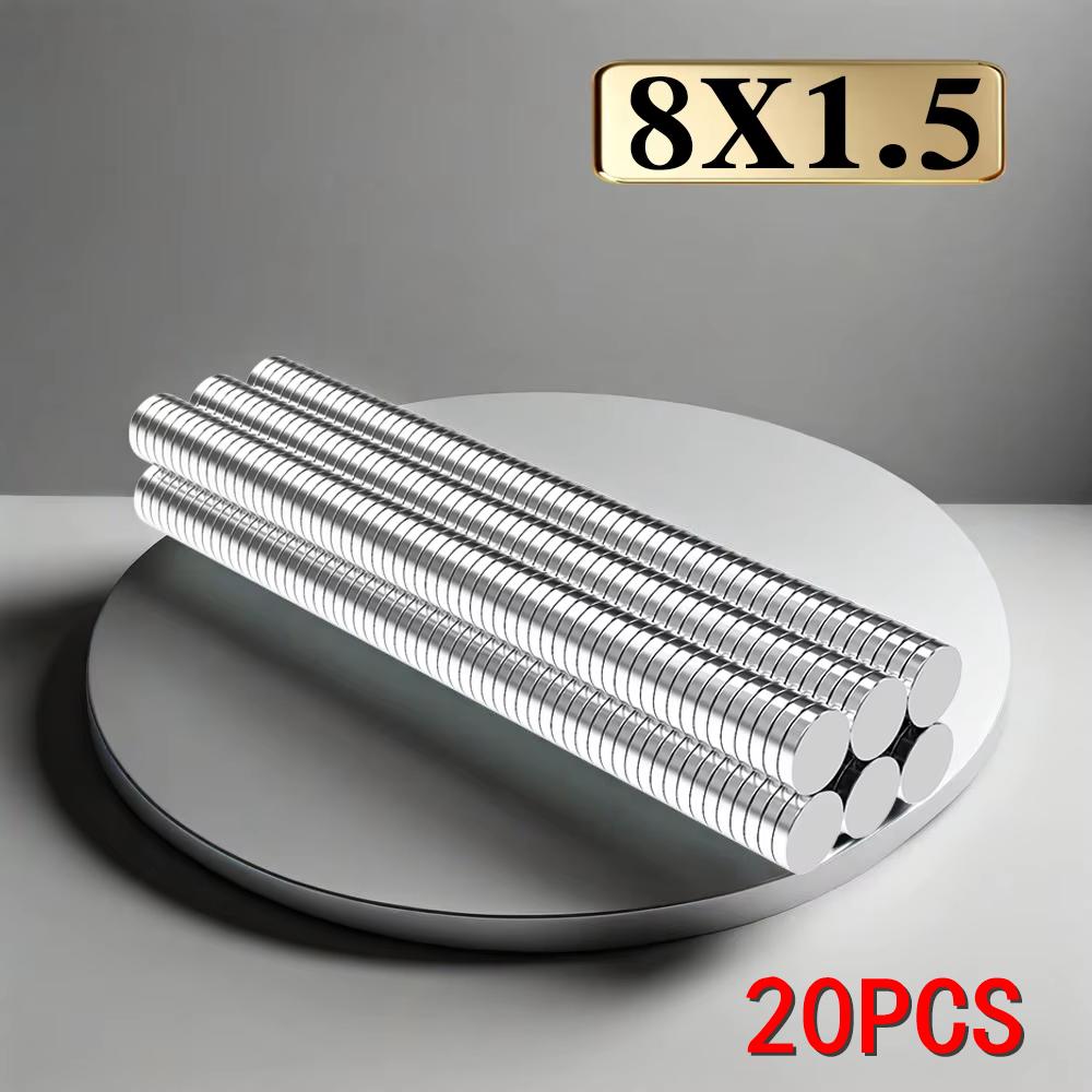 8x1.5mm imans Refrigerator magnets for DIY Office Whiteboard Workshop Suitable Tools Home Workplace