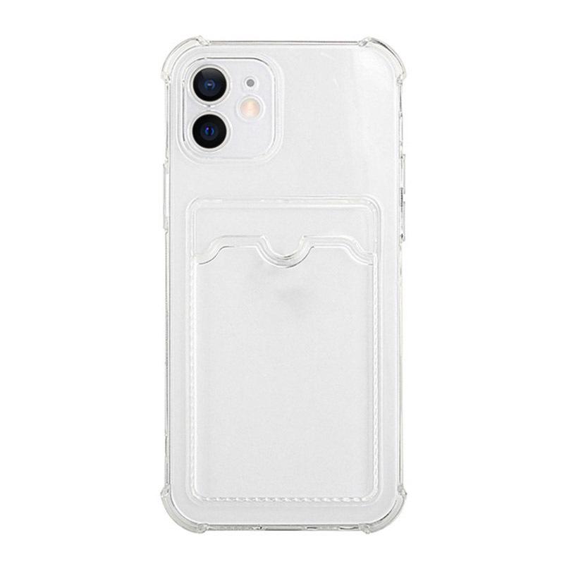 Transparent Airbag Drop-Proof iPhone 17 Case with Card Slot for iPhone 14/15 Pro Max/16