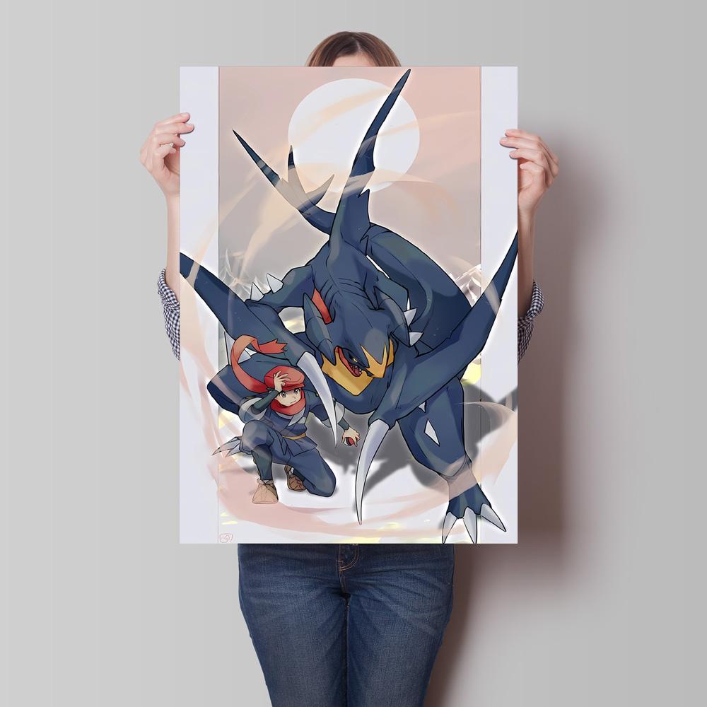 Hot Anime Poster Pokemon Akari Arceus Cartoon Character Picture High Quality Canvas Children's Room Home Decoration Paintings