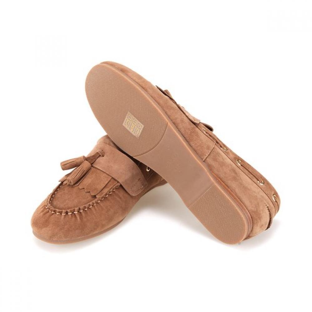 BARBARA Leather Daily Trendy Women S Loafer 1cm Bbj124br