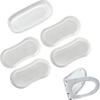 Bathroom Toilet Seat Sound Reducing Cushion Slip Resistant Rubber Cushion Permanent Adhesive Backing Versatile Home Improvement