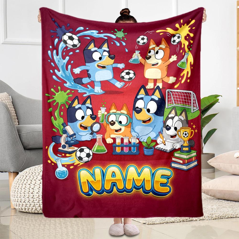 Halloween Costume Party Customize Text Blanket Gift Customizable Blanket Soft & Cozy Throw For Office Office Chair Bedding Living Room