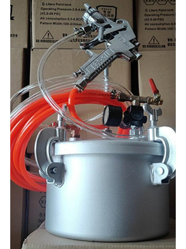 2L/10L Multicolor Latex Paint Spray Gun with Pressure Pot for Marble Imitation