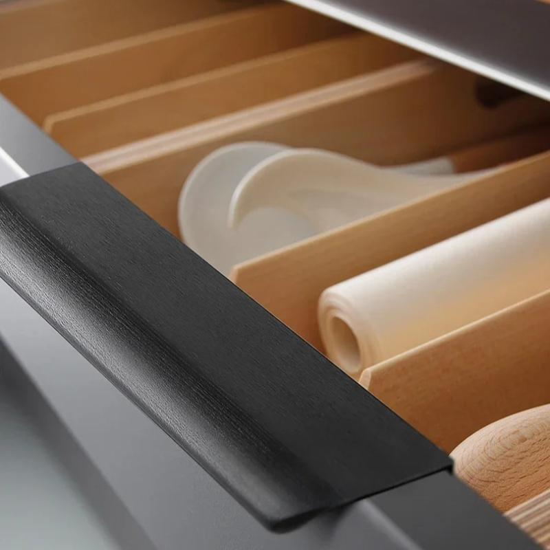 Hidden Drawer Handle Modern Rose Gold Black Hidden Handles Long Kitchen Cabinet Pulls Cabinet Kitchen Wardrobe Pulls Hardware