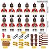 12pcs M8161 European Royal Navy Royal Guard Soldier Doll Building Blocks Children's Toys