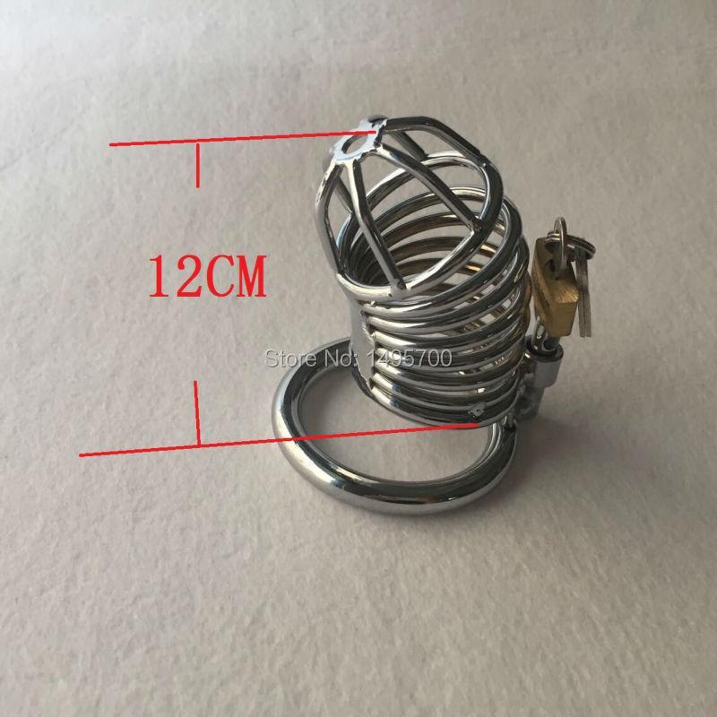 New Stainless Steel Male Chastity Belt Lock Ring Chastity Device with Padlock