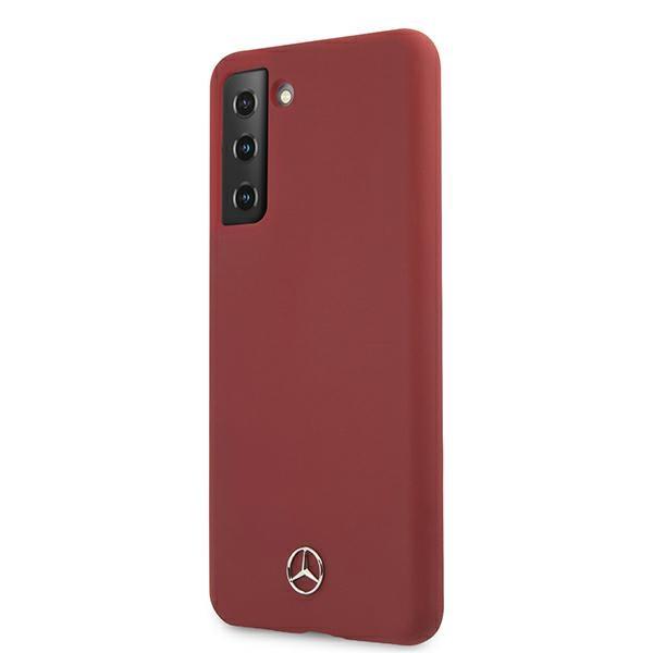 Etui Do Samsung Galaxy S21 Mercedes Silicone Line Czerwone