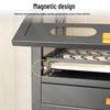 Handun Kitchen Microwave Storage Rack with Dish Cabinet Set