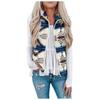 Damesvest met rits en luipaardprint en tie-dye-motief voor dames