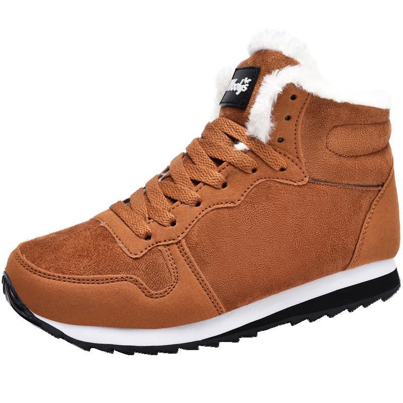 Men Women Snow Boots 2024 Keep Warm Winter Sneakers Fur Winter Shoes Black Sports Chaussure Couple Tennis Big Size Zapatillas