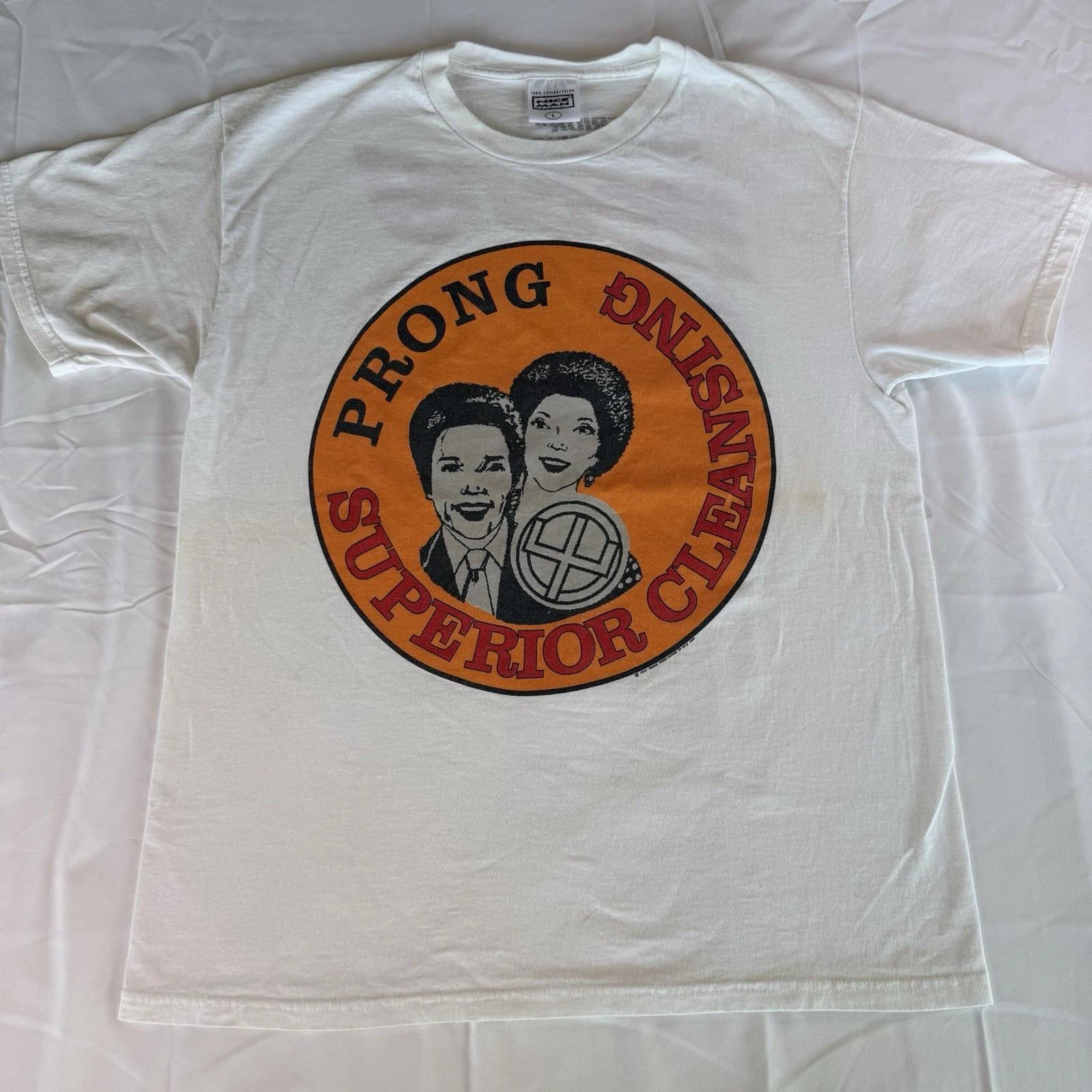 Винтажная футболка PRONG 1994 Superior Cleansing Лицензированная Nice Man Большого размера 90-е Метал S
