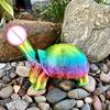 Funny Animal Statue Small Elephant Tortoise Snail Figurine Colorful Resin Sculpture for Outdoor Garden Yard Home Desktop Decor