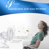 20W Mini Desktop Fan High-Speed Air Desk and Clip On Fan 180 Degree Adjustable With Fan Head Clamp For Dormitory Office