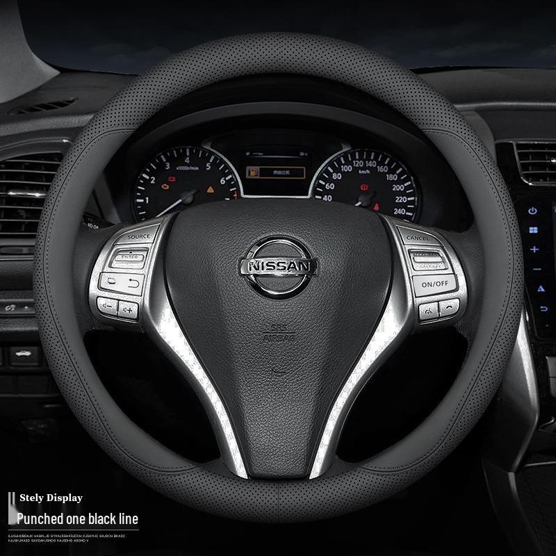 Nissan Steering Wheel Cover for Sylphy, Teana, Tiida, Kicks, X-Trail, Qashqai, Bluebird
