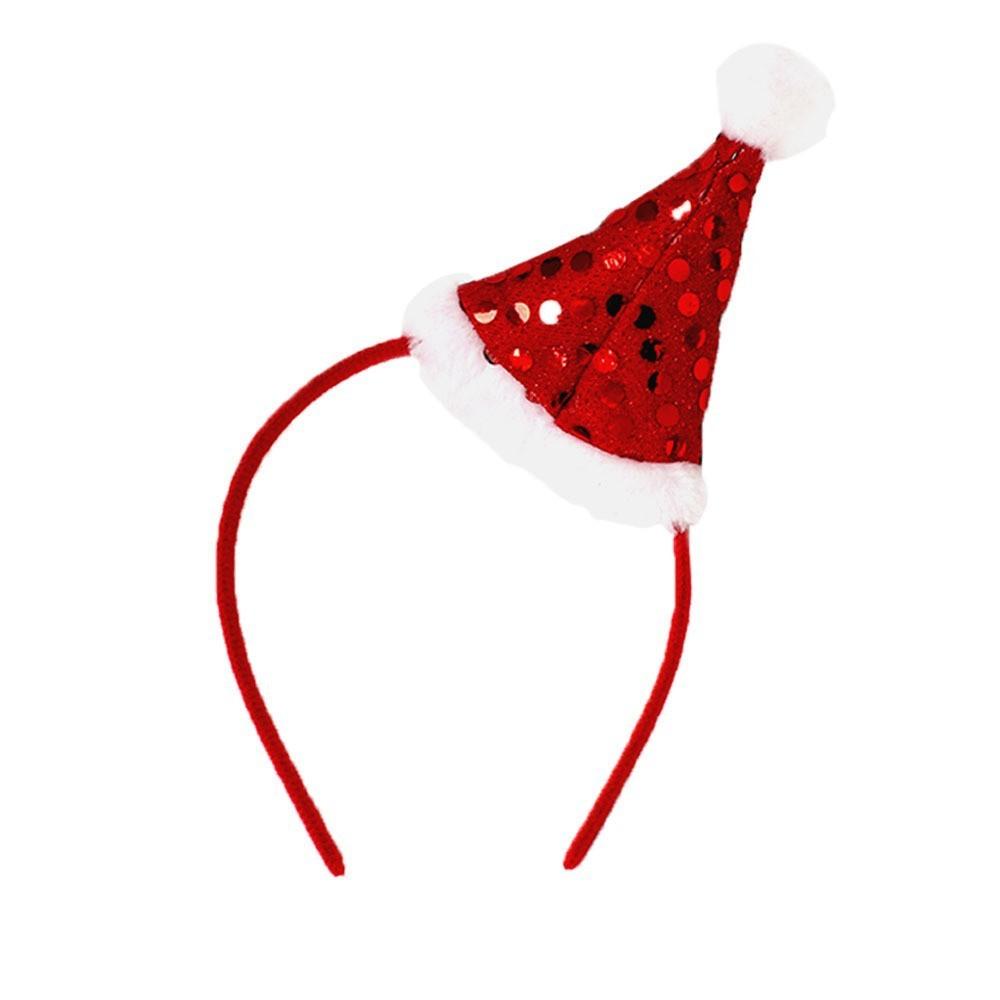 

Christmas Red Cheerful Hat Headpiece Ideal For Holiday Gatherings Events And Red Christmas Hat