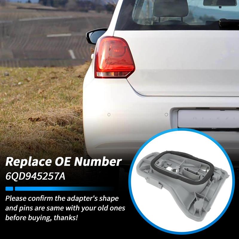 X Autohaux Rear Left Tail Light Socket Wiring for Volkswagen Polo 2006-2010 No.6QD945257A