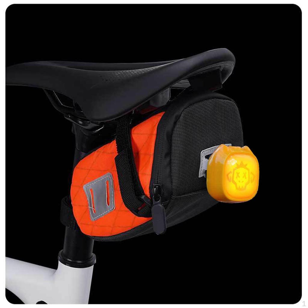 Bike Rear Light Intelligent Expression Tail Lamp Waterproof for Riding