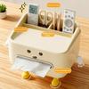 Kawaii Back To School Paper Towel Box Household Living Room Bedroom Bedside Multi-function Student Dorm Desktop Organizer Box