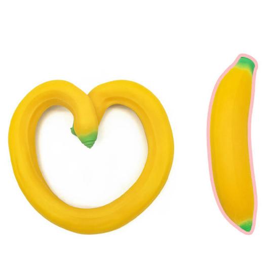 Stress Relief Banana Squeeze Toy Kids Adults Stretchy Giant Banana Sensory Toy Portable Lightweight Calming Fruit Fidget Toy